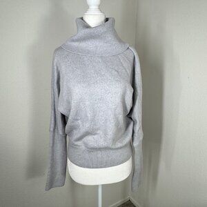 The Reset R Label Sweater Gray Wool Detachable Collar Size M